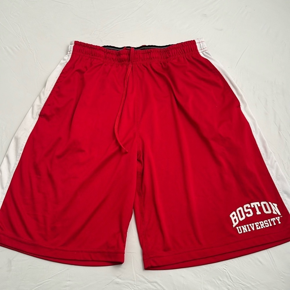 Colosseum Boston University red and white athletic shorts